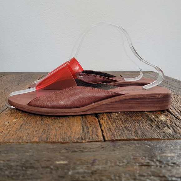 Free People 'Daybird' Mini Stacked Wood Wedge Slide Sandal - Picture 2 of 8